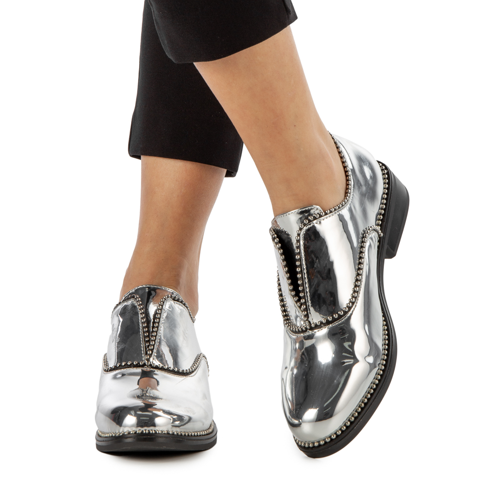 Pantofi dama casual Derin argintii Incaltaminte Dama 2023-03-19